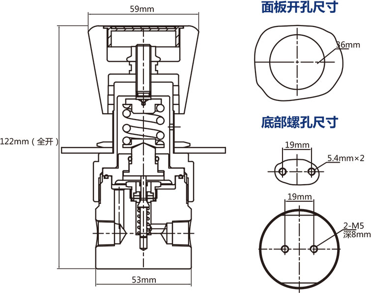 APR2系列常规活塞减压阀外形尺寸 APR2系列常规活塞减压阀外形尺寸